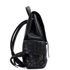 BT VENETA Leather Intrecciato Back To School Backpack - Black