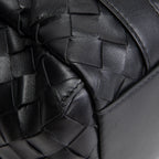 BT VENETA Leather Intrecciato Back To School Backpack - Black