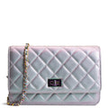 CH 255 Reissue Iridescent Quilted Wallet on Chain