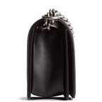 CH Boy Bag Medium Quilted Caviar - Black