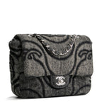 CH CC Denim Wave Flap Bag - Gray
