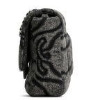 CH CC Denim Wave Flap Bag - Gray