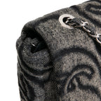 CH CC Denim Wave Flap Bag - Gray