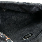 CH CC Denim Wave Flap Bag - Gray