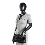 CH CC Flap Pearl Studded Quilted Lambskin - Black