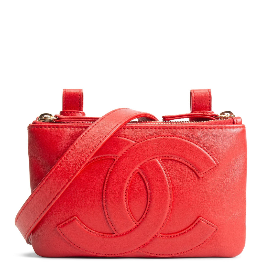 CH CC Mania Double Waist Bag - Red