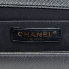 CH Caviar Medium Boy Bag - Black