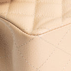 CH Classic Caviar Double Flap Small - Nude