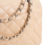 CH Classic Caviar Double Flap Small - Nude