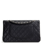 CH Classic Caviar Medium Double Flap - Black