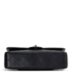 CH Classic Caviar Medium Double Flap - Black