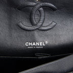 CH Classic Caviar Medium Double Flap - Black