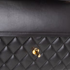CH Lambskin Jumbo Double Flap - Black