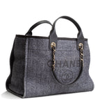 CH Lurex Medium Deauville Shopping Tote - Navy