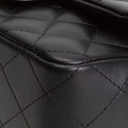 CH Quilted Lambskin Rectangular Flap Top Handle Mini - Black
