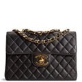 CH Vintage Maxi CC Flap Bag - Black