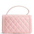 CH Vintage Surpique Wild Stitch Quilted Top Handle Bag - Pink