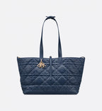 DIOR Toujours TOTE bag Medium Blue - full calfskin 28.5