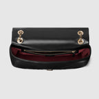 GG Marmont large shoulder bag in black leather