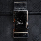 GU GG Canvas Waist Bag - Black OUTLET FINAL SALE