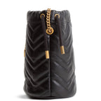 GU GG Marmont Small Bucket Bag - Black