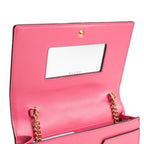 GU GG Matelasse Chain Wallet - Pink