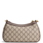 GU GG Supreme Ophidia Small Shoulder Bag - Beige & Ebony