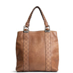 GU Guccissima Bamboo Leather Handbag- Brown OUTLET FINAL SALE