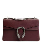 GU Leather Crystal Embellished Dionysus Small - Burgundy
