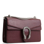 GU Leather Crystal Embellished Dionysus Small - Burgundy