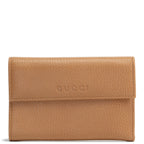GU Leather French Wallet - Cognac