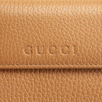 GU Leather French Wallet - Cognac