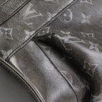 LV Christopher MM Brushed Monogram Eclipse Cowhide Backpack