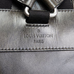 LV Christopher MM Brushed Monogram Eclipse Cowhide Backpack