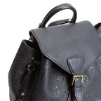 LV Monogram Empreinte Montsouris Backpack - Black