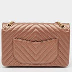Chanel Bronze Chevron Leather 226 Reissue 2.55 Flap Bag